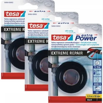 Lepicí páska TESA Opravná páska samolepicí, vulkanizační, 2,5 m x 19 mm x3
