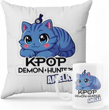 SADA POLŠTÁŘ + HRNEK Prezen Kpop Demon Hunters Huntrix LOVKYNĚ JMÉNO 10