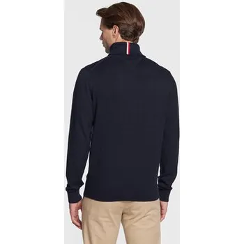 Pánské oblečení Tommy Hilfiger Rolák Pima MW0MW28048 Tmavomodrá Regular Fit XXL