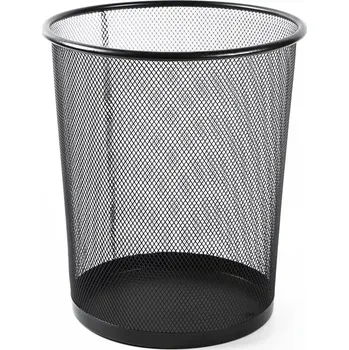 Odpadkový koš drátěný– kovový, 19 l, černý (ORS8)