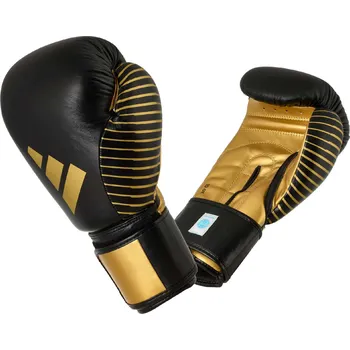 Boxerské rukavice Boxerské rukavice Adidas adiKBWKF200 - černo/zlaté - ADIKBWKF200 Velikosti: 14 oz