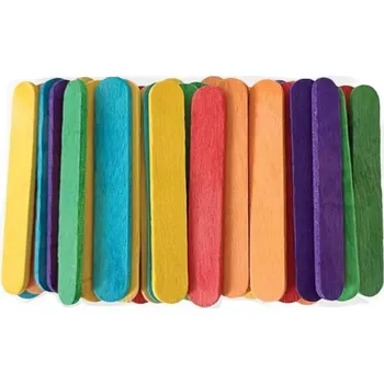 Obraz OPAKOWANIE PATYCZKÓW Patyczki Do Prac Plastycznych Kolorowe 65mm 50 Sztuk