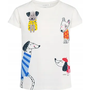 Endo dětské tričko bílé bavlna velikost 104