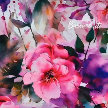 Zimní softshell Lehce rozpité růžové květy (E) (Zimní softshell potištěný)