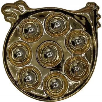 Talíř TALÍŘ NA VEJCE SLEPICE ZLATÁ Velikonoce