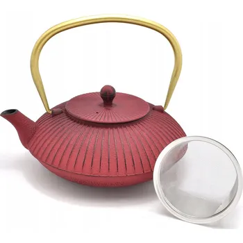 Konvice na čaj Tradiční litinová Konvice Marco Polo SJ 1,1 l červená