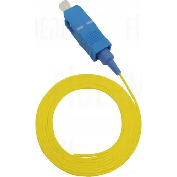 Síťový kabel FIBERM Pigtail SC/UPC 1m Single Mode G652D Easy Strip Loose Tube (Optický kabel - pigtail SC/UPC, 1m, Single Mode G652D, snadno odizolovatelný)