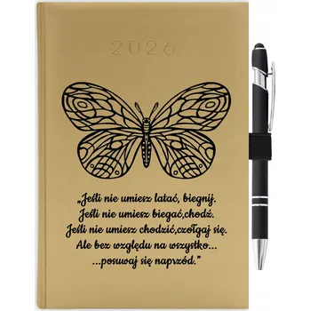 Kalendář Knižní kalendář 2026 A5 zlatý