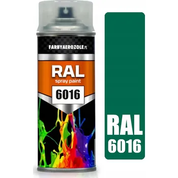 Barva ve spreji RAL 6016 Lesklý TYRKYSOVĚ ZELENÝ Sprej 400ml Akrylový Lak