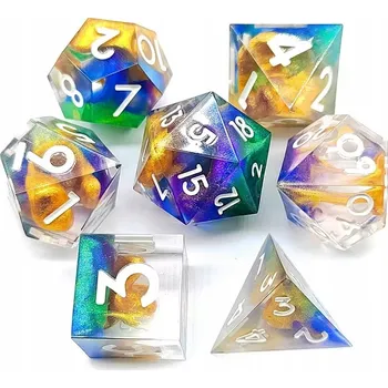 Příslušenství k deskovým hrám VERNISÁŽ SADA 7 EPOXIDOVÝCH KOSTEK RPG