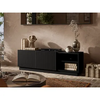 Nábytek TV stolek/skříňka Ceroza 150 2D, Barva: černá MIRJAN 5903211454424