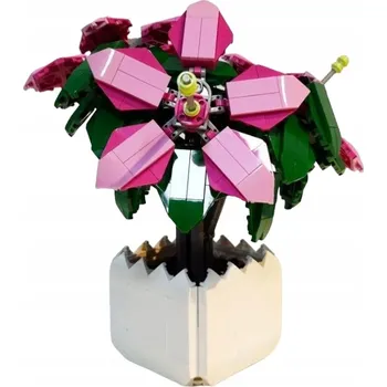 ostatní stavebnice STAVEBNICE KVĚTINY AZALKY LILIE V KVĚTINÁČI 698 DÍLŮ