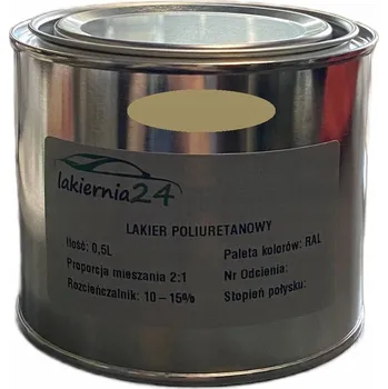 barva na kov Barva Průmyslová polyuretanová barva, polyuretanový lak matný 0,5l 2:1 RAL 1020