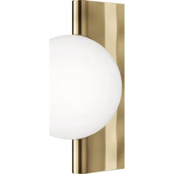 Nástěnné svítidlo Nástěnná lampa zlatá bílá kulatý stínidlo 30 cm do obýváku ložnice Maytoni