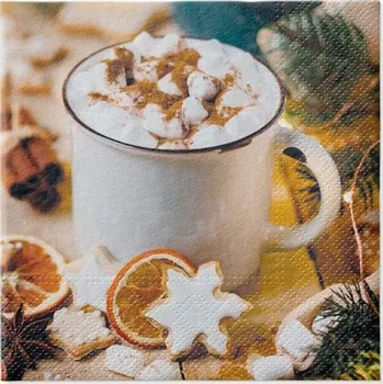 Papírový ubrousek Vánoční ubrousky PAW L - Hot Chocolate - SDL 233500
