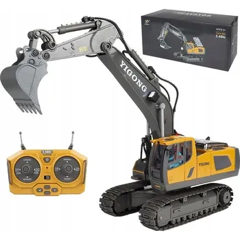 autíčko BAGR Lžíce DÁLKOVĚ OVLÁDANÝ Pásový KOVOVÉ PRVKY 11CH 1:18