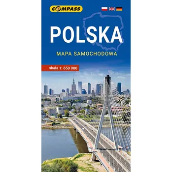 Mapa samochodowa. Polska 1:650 000 Kolektiv autorů