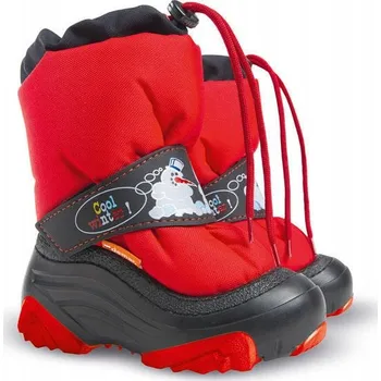 Dívčí obuv Demar dětské sněhule červené velikost 26-27