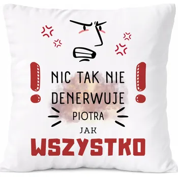 Polštář Polštář pro Fabiana jako Dárek s potiskem bílý PoliDraw