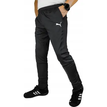 3075 PÁNSKÉ KALHOTY PUMA KAPSY NA ZIP SPORTOVNÍ TRÉNINKOVÉ ČERNÉ XL