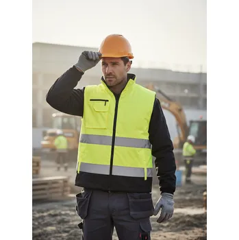 Pánská bunda Portwest Vesta BLYTON WINTER, žluto/modrá Velikost S žlutá/navy