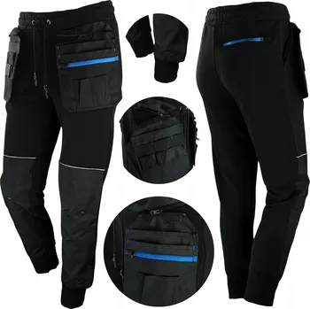 Pracovní obuv Dlouhé pracovní kalhoty - BOZP PRACOVNÍ KALHOTY ELASTICKÉ TEPLÁKOVÉ pánské TREBEL vel. XXL