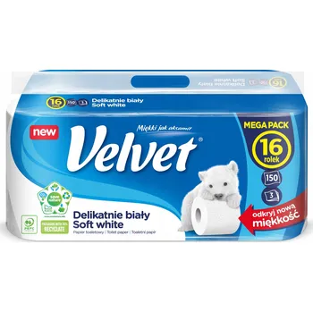 Toaletní papír Velvet neparfemovaný toaletní papír 16 ks