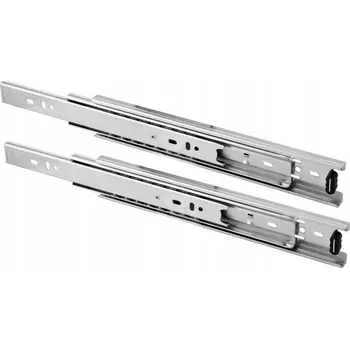 Nábytkové kování Kuličkové pojezdy do zásuvek SHOP-LINE s plným výsuvem, nosnost 30 kg, délka 500 mm
