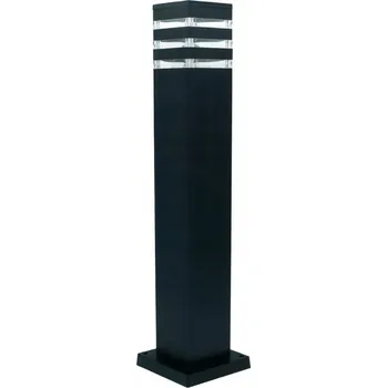 Venkovní osvětlení Kvadratický osvětlovací sloupek ProVero E27 60 cm černý