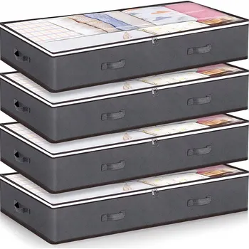 Úložný box ORGANIZÉR DO TAŠKY NA ULOŽENÍ OBLEČENÍ, PŘIKRÝVEK, DEK A POVLEČENÍ, SADA 4 KUSŮ