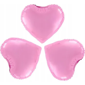 Balónek Fóliový balónek Srdce růžové 23 cm 3 ks