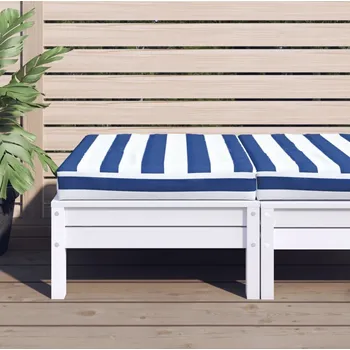 vidaXL Poduška na palety 60 x 60 x 8 cm oxfordská látka [361808] Barva: Modro-bílá