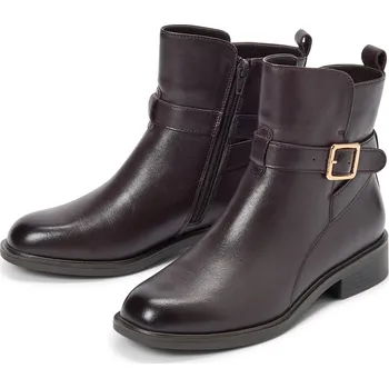 Dámská zimní obuv Tchibo Kožené kotníkové boty Hnědé 40