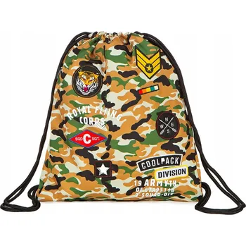 Sportovní taška COOLPACK - SPRINT - SPORTOVNÍ TAŠKA - CAMO DESERT (BADGES) *
