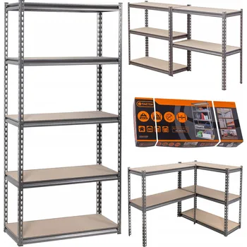 Dílenský regál Kovový skladový regál 183 x 86,5 x 35,5 cm