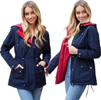 Podprsenka OBOUSTRANNÁ VYPASOVANÁ PODZIMNÍ bunda PARKA Kapuce 3 BARVY Přechodová 3XL