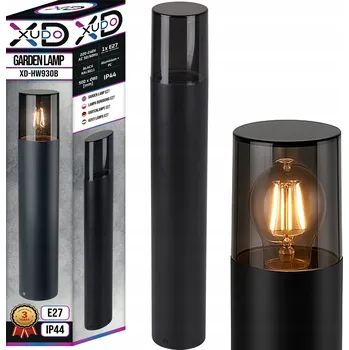 Stojací lampa Osvětlovací sloupek kulatý LVT E27 50 cm černý