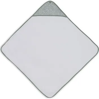 Jollein osuška s kapucí pro miminko 75x75 cm SNAKE Ash Green (Popelavě Zelená)