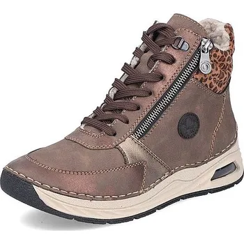 Dámská zimní obuv RIEKER dámská kotníková obuv 44565-25 hnědá RiekerTEX 41