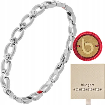 Náramek Dámský magnetický náramek z chirurgické ocel 316L s kubickou zirkonií BLINGART