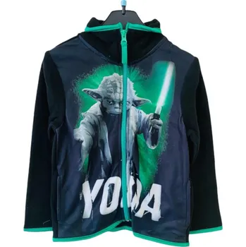 Chlapecká mikina Sun City Chlapecká mikina STAR WARS na zip fleece Barva: Černá, Velikost: 104