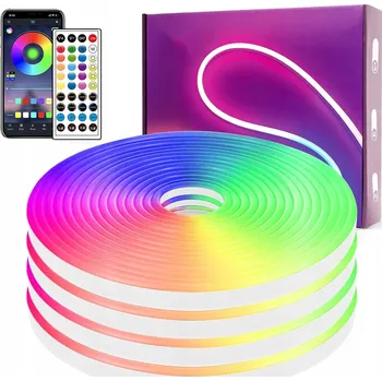 LED osvětlení LED pásek RGB 20m Vodotěsný Dálkový Ovladač Aplikace IP65 24V USB Neon Flexibilní