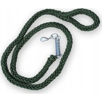 Vodítko pro psa VODÍTKO PRO PSA S PRUŽINOU TLUMÍCÍ NÁRAZY ODOLNÉ PEVNÉ 2M 4