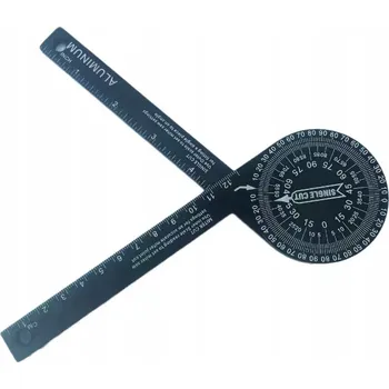 Úhloměr Úhelník NASTAVITELNÝ 360° Úhloměr STAVEBNÍ ZÁMEČNICKÝ TRUHLÁŘSKÝ HLINÍKOVÝ
