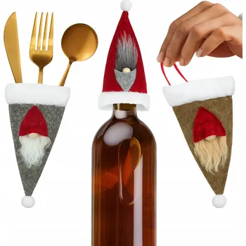 Příbor POUZDRO NA PŘÍBORY VÁNOČNÍ KAPSY 3 ks OBAL NA PŘÍBORY VÁNOCE