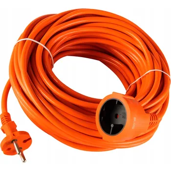 Napájecí kabel PRODLUŽOVACÍ KABEL ZAHRADNÍ 50m PRO SEKAČKU KŘOVINOŘEZ STAVEBNÍ ŠŇŮRA 2x1,5mm