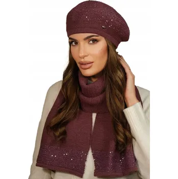 Podprsenka Kamea sada: šála univerzální velikosti, fialová