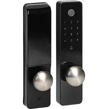 chytrý zámek Hütermann Chytrý dveřní zámek, otisk prstu + kód, Bluetooth, IP44.