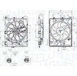 Větrák chlazení motoru MAGNETI MARELLI 069422849010