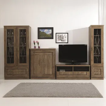 Obývací stěna Obývací stěna TADEUSZ l - sestava F - dub lefkas